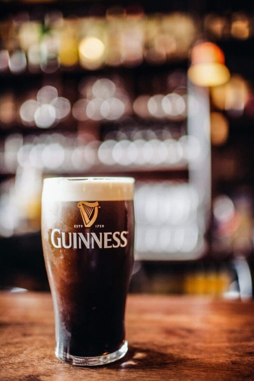 Commercial photography of a pint of Guinness